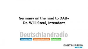 Dab radio germany