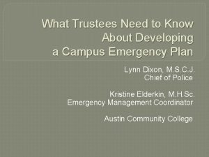 What Trustees Need to Know About Developing a