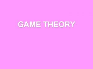 Pengertian game theory