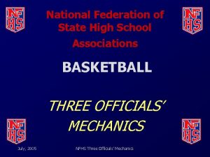 National Federation of State High School Associations BASKETBALL