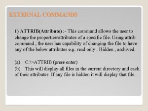 List of external commands in linux