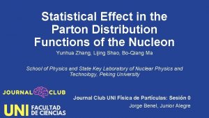 Statistical Effect in the Parton Distribution Functions of