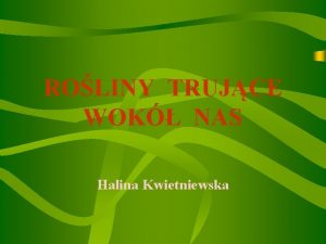 ROLINY TRUJCE WOK NAS Halina Kwietniewska WSTP Mae