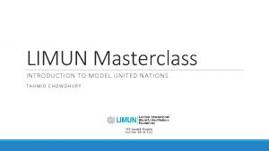 Introduction to model united nations
