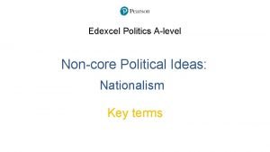 Nationalism key thinkers