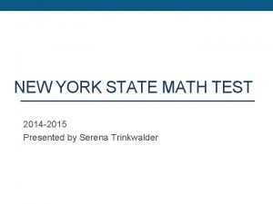 State test 2014