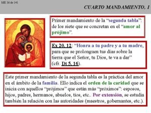 Cuarto mandamiento de dios