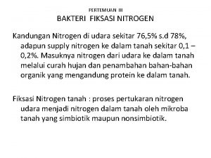 Bakteri pengikat nitrogen