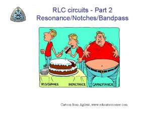 RLC circuits Part 2 ResonanceNotchesBandpass Cartoon from Agilent