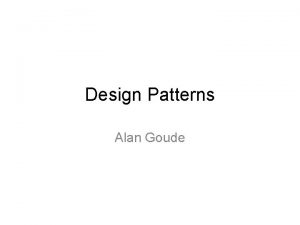 Design Patterns Alan Goude Useful resources Books Design