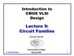 Introduction to CMOS VLSI Design Lecture 9 Circuit