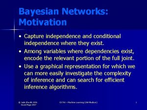 Conditional independence machine learning Conditional independence machine learning