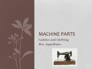 Label sewing machine parts