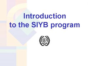 Siyb training