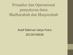 Rukun musyarakah