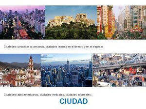 Ciudades lejanas