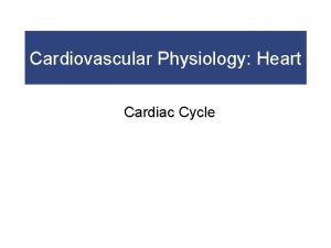 Cardiac output and heart rate Cardiac output and heart rate