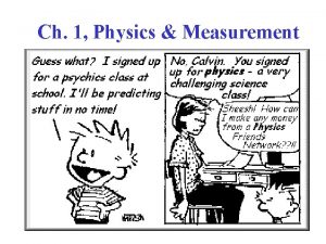 Measurement 1 physics