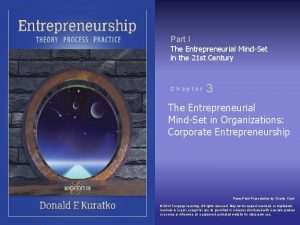 Part I The Entrepreneurial MindSet in the 21