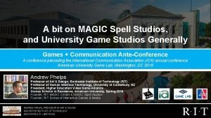 Rit magic spell studios