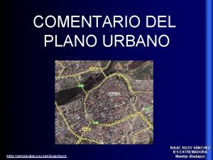 Comentario plano urbano valencia