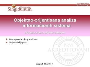 Informacioni sistemi primeri