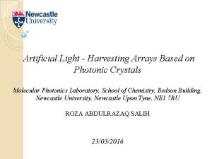 Artificial Light Harvesting Arrays Based on Photonic Crystals