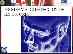 U S IMMIGRATION CUSTOMS ENFORCEMENT PROGRAMA DE DETECCION