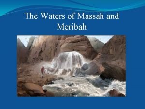 Massah and meribah location