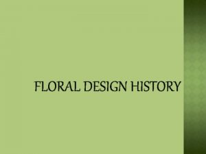 Flemish floral design