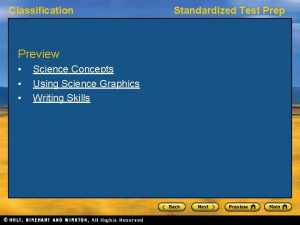 Classification Preview Science Concepts Using Science Graphics Writing