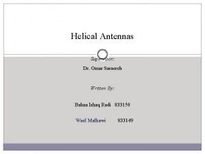 Helical antenna gain