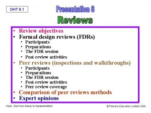 Formal design review