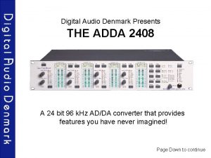 Digital audio denmark