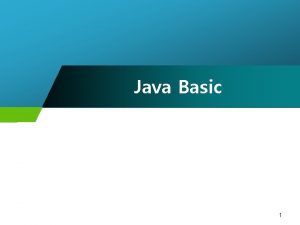 Java basic