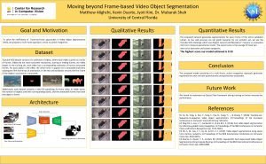 Moving beyond Framebased Video Object Segmentation Matthew Alighchi
