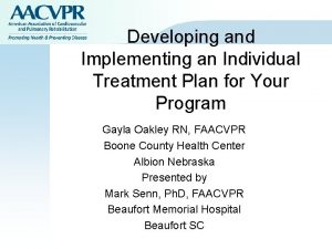 Cardiac rehab itp template