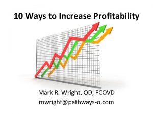 10 Ways to Increase Profitability Mark R Wright