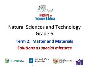 Natural sciences and technology grade 6 term 2