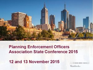 Planning enforcement officers association
