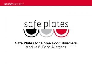 Safe Plates for Home Food Handlers Module 6