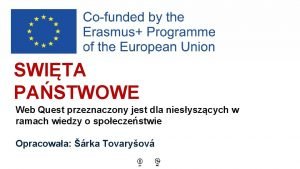 WITA PASTWOWE Web Quest przeznaczony jest dla niesyszcych