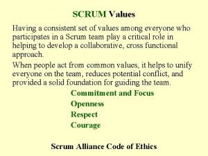 Scrum value openness Scrum value openness