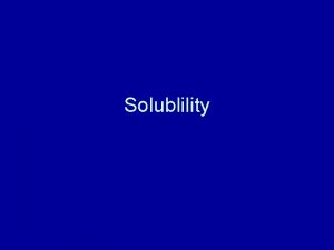 Silica solubility