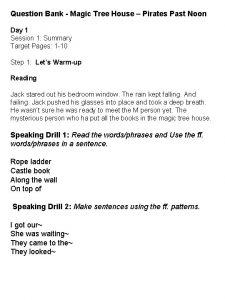 Pirates past noon comprehension questions Pirates past noon comprehension questions