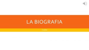 Biografia