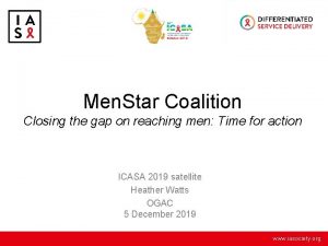 Men Star Coalition Closing the gap on reaching