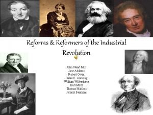 Reformers in the industrial revolution