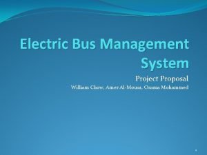 Transport management system project proposal