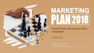 Power Point Marketing Plan Template Subtitle here Speaker